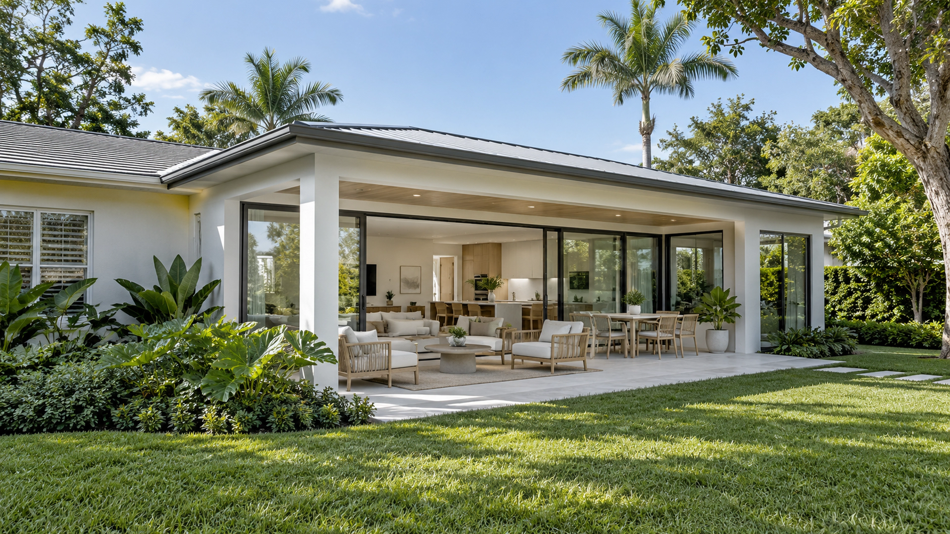 Garden Room Addition — a natural extension of home; design-concept visualization.