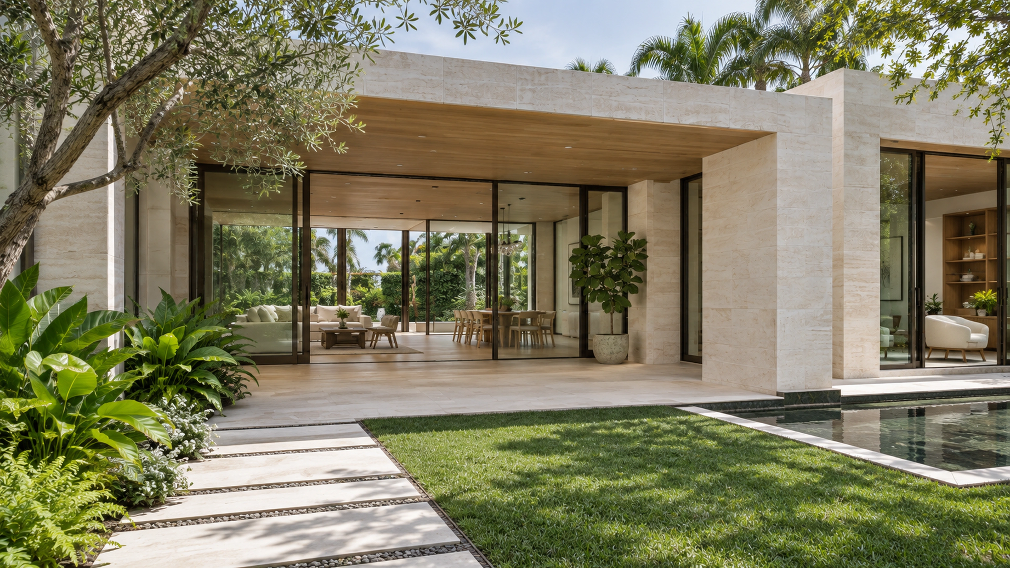 The Light-Filled Addition — the connection to the garden; design-concept visualization.