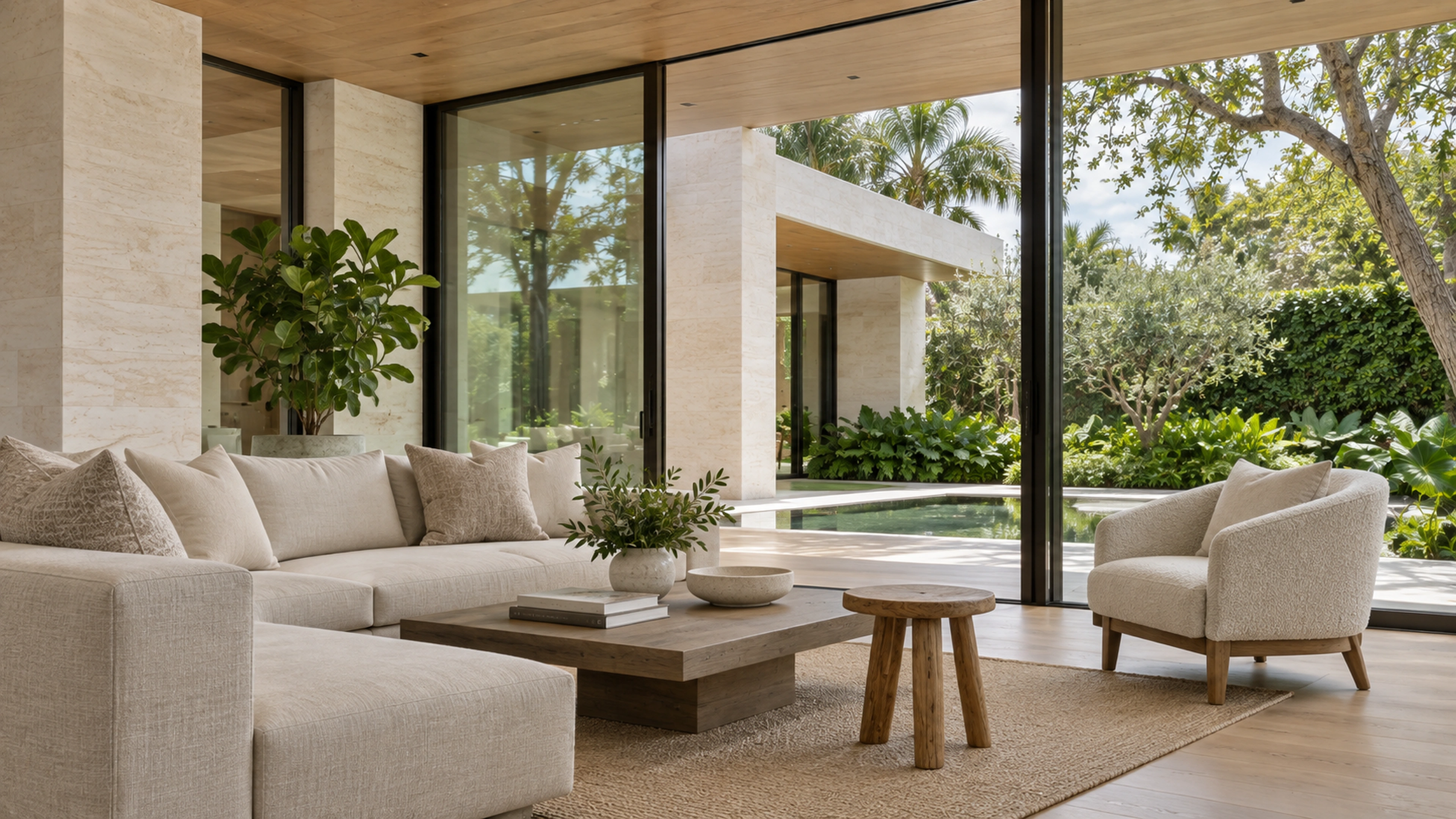 The Light-Filled Addition — a corner for living; design-concept visualization.