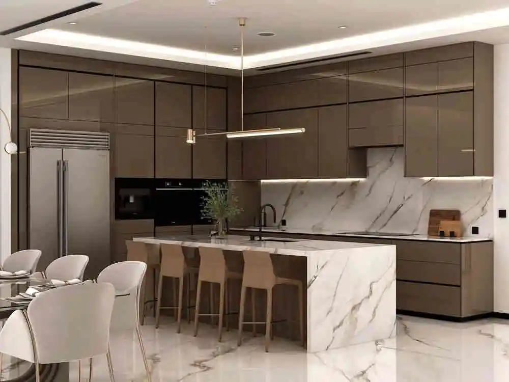 Marble Kitchen and Dining Renovation in Boca Raton
