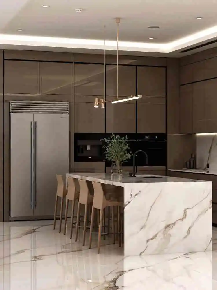 Marble Kitchen and Dining Renovation in Boca Raton
