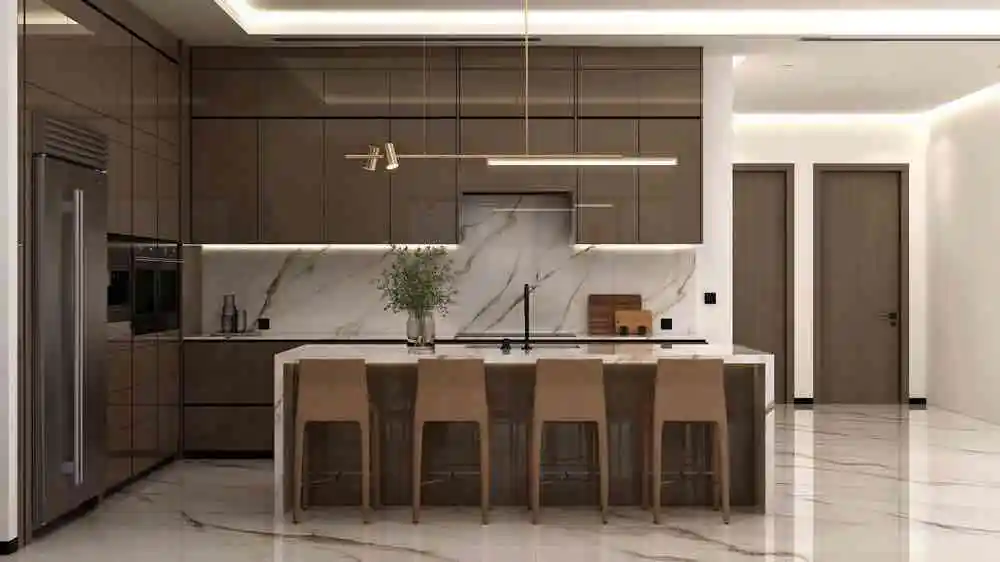 Marble Kitchen and Dining Renovation in Boca Raton