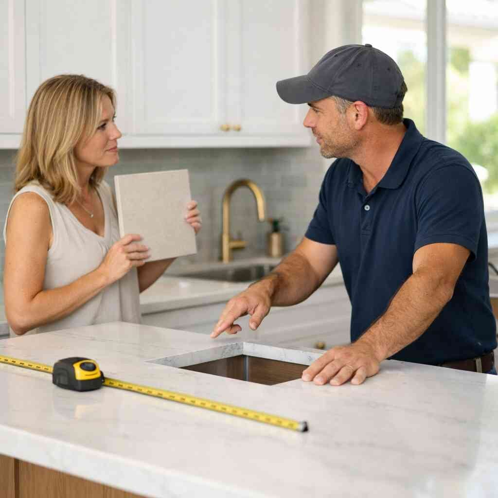 What to know about heat resistance in countertops, stain-resistant countertops, and quartz countertop maintenance — RENO